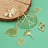32Pcs Metal Alloy Leaves Charms for Jewelry Making