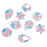 32Pcs Stainless Steel Filigree Big Pendants for Jewelry Making