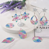 32Pcs Stainless Steel Filigree Big Pendants for Jewelry Making