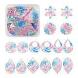 32Pcs Stainless Steel Filigree Big Pendants for Jewelry Making