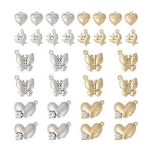 32Pcs Assorted Charms for DIY Jewelry Making Bracelet Necklace