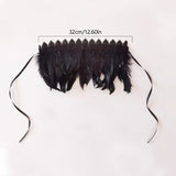Gothic Lace Feather Necklace Scarf Choker