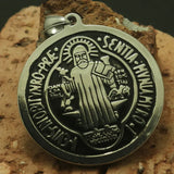 St. Benedict of Nursia Exorcism Pendant 316L Stainless Steel Catholic Church