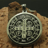 St. Benedict of Nursia Exorcism Pendant 316L Stainless Steel Catholic Church