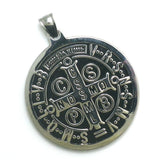 St. Benedict of Nursia Exorcism Pendant 316L Stainless Steel Catholic Church