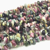 32inch Tourmaline Freeform Chips 5-7mm Gravel Beads Strand