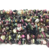 32inch Tourmaline Freeform Chips 5-7mm Gravel Beads Strand