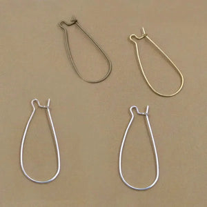 32mm Blank Clip Hook Earring Findings DIY Making