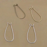 32mm Blank Clip Hook Earring Findings DIY Making