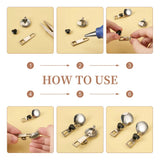 32pcs Stainless Steel Earring Findings Mix Shape with Ear Nuts