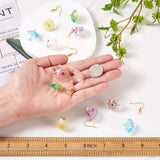 32pcs Acrylic Umbrella Pendants with Earring Hooks for DIY Jewelry Making