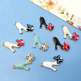 32pcs Mixed Women Heels Enamel Charms for DIY Metal Accessories