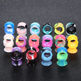 32pcs Mixed Colors Silicone Ear Flesh Tunnel Plug Piercings 3-25MM