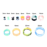 32pcs Mixed Colors Silicone Ear Flesh Tunnel Plug Piercings 3-25MM