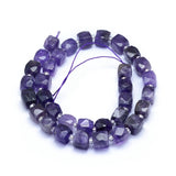 32pcs Strand Strawberry Quartz Labradorite Cube Beads Bracelet DIY