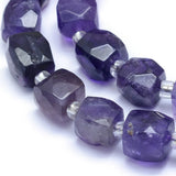 32pcs Strand Strawberry Quartz Labradorite Cube Beads Bracelet DIY