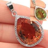 Water Drop Spinel CZ Jewelry Set for Ladies