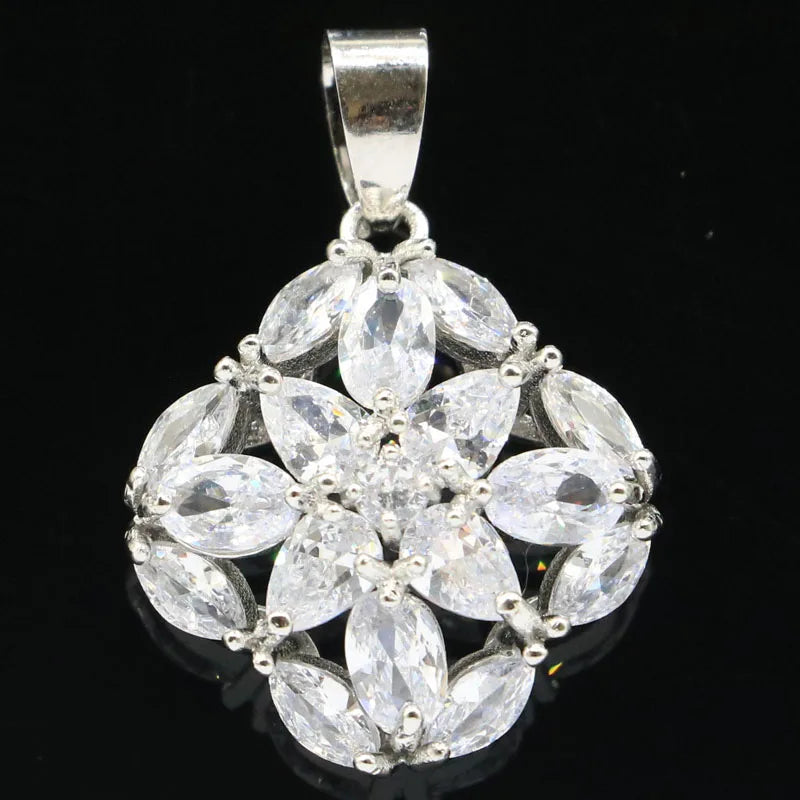 4.7g Sapphire Pink Morganite Silver Pendant Eye Catching