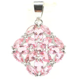 4.7g Sapphire Pink Morganite Silver Pendant Eye Catching