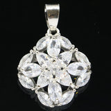 4.7g Sapphire Pink Morganite Silver Pendant Eye Catching