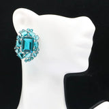 Rhodolite Garnet Citrine Peridot Aquamarine Silver Earrings