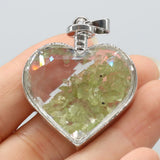 Natural Crystal Love Wishing Bottle Reiki Heal Pendant Charm Necklace