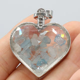 Natural Crystal Love Wishing Bottle Reiki Heal Pendant Charm Necklace