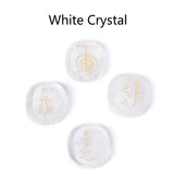 32x36mm Natural Stone Crystal Oval Piece Decoration