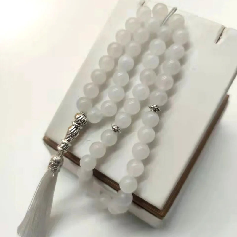 Muslim Prayer Bracelet 8mm Beads Islamic Tasbih Stone Jewelry