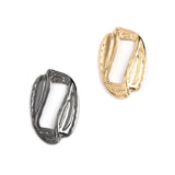Brass Special-Shaped Hollow Earring Necklace Pendant, 33.7*20mm, Single Hole