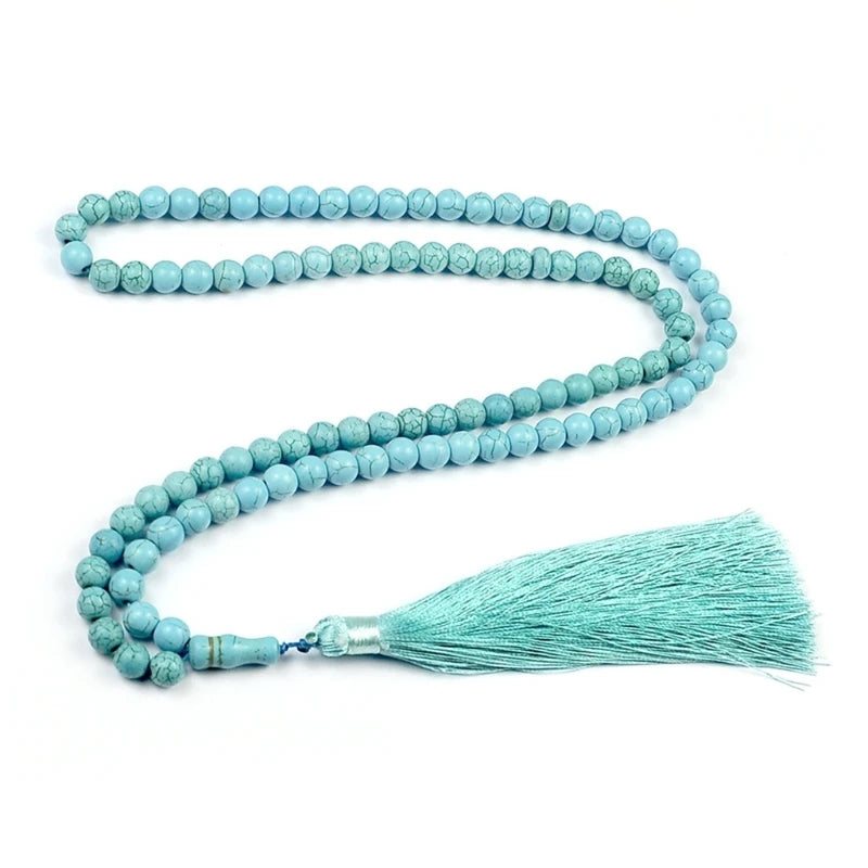 Turquoise Beads Prayer Tasbih Bracelet Muslim Jewelry