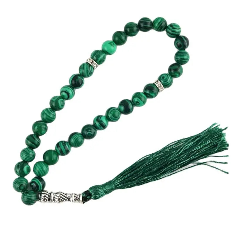 33 Beads Tasbih Stone Bracelet 8mm Beads Islamic Muslim Prayer Jewelry