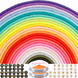 330Pcs 6mm Polymer Clay Beads Heishi Disk Spacer for Jewelry Making