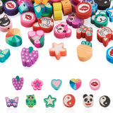 330Pcs Mixed Polymer Clay Beads Animal/Star/Flower/Butterfly/Fruit Spacer Bead