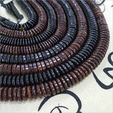 330pcs Natural Wood Coconut Shell Beads DIY Jewelry Making Findings