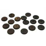 330pcs Natural Wood Coconut Shell Beads DIY Jewelry Making Findings