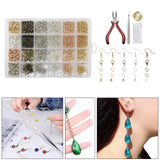 3353Pcs Earring Hooks Set - Jewelry Findings Repair Tools Pliers Lobster Clasp