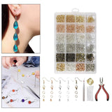 3353Pcs Earring Hooks Set - Jewelry Findings Repair Tools Pliers Lobster Clasp