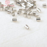 300pcs 24K Brass Fasteners Clasps Crimp Tube End Beads for Jewelry Findings