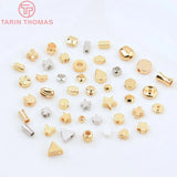 20PCS 24K Brass Square Spacer Beads Jewelry Making Bracelet Findings