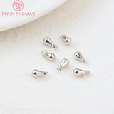 20PCS 3x6MM 4x8MM 24K Plated Brass Drop Shape End Beads