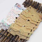 33designs Jewelry Hang Tag Cards - 100pc + 100 Fold Stickers