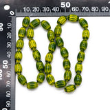 33pcs Lampwork Glass Oval Beads 12x8mm in Various Colors