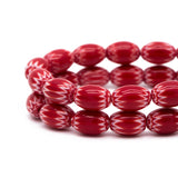 33pcs Lampwork Glass Oval Beads 12x8mm in Various Colors