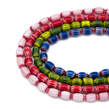 33pcs Lampwork Glass Oval Beads 12x8mm in Various Colors