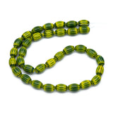33pcs Lampwork Glass Oval Beads 12x8mm in Various Colors