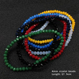 33pcs High Crystal Beads Bracelet Multicolor Friendship Gift