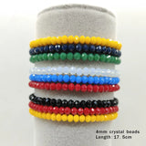 33pcs High Crystal Beads Bracelet Multicolor Friendship Gift