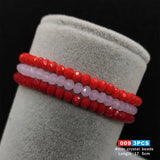 33pcs High Crystal Beads Bracelet Multicolor Friendship Gift