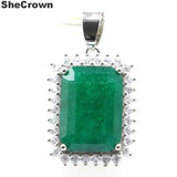 Red Ruby Green Emerald CZ Jewelry Set for Birthday